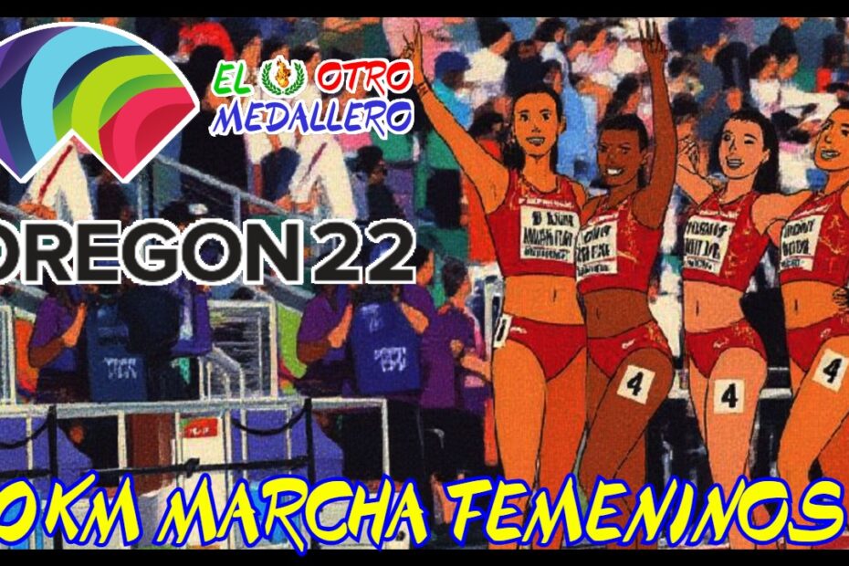 Resumen de los 20Km marcha femeninos del mundial de Eugene 2022, la primera opción de medalla nada más comenzar.