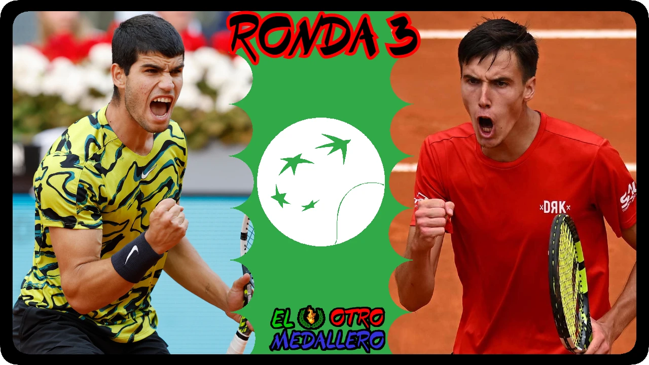 Segundo partido de Carlos Alcaraz en el Master 1000 de Roma, frente a Fabian Marozsan, un tenista desconocido que llega de la qualy.