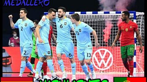 España VS Portugal Europeo futbol sala 2022