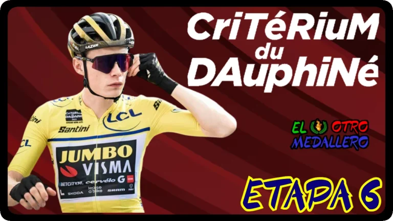 Resumen de la sexta etapa de esta 75º edición de Dauphine 2023, con la élite del pelotón preparando el Tour