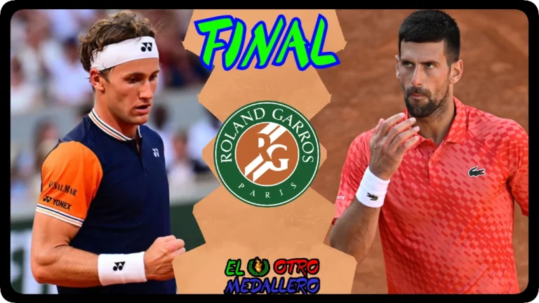 Resumen de la GRAN FINAL de Roland Garros 2023, Novak Djokovic, y Casper Ruud con más presión que nunca en este encuentro.