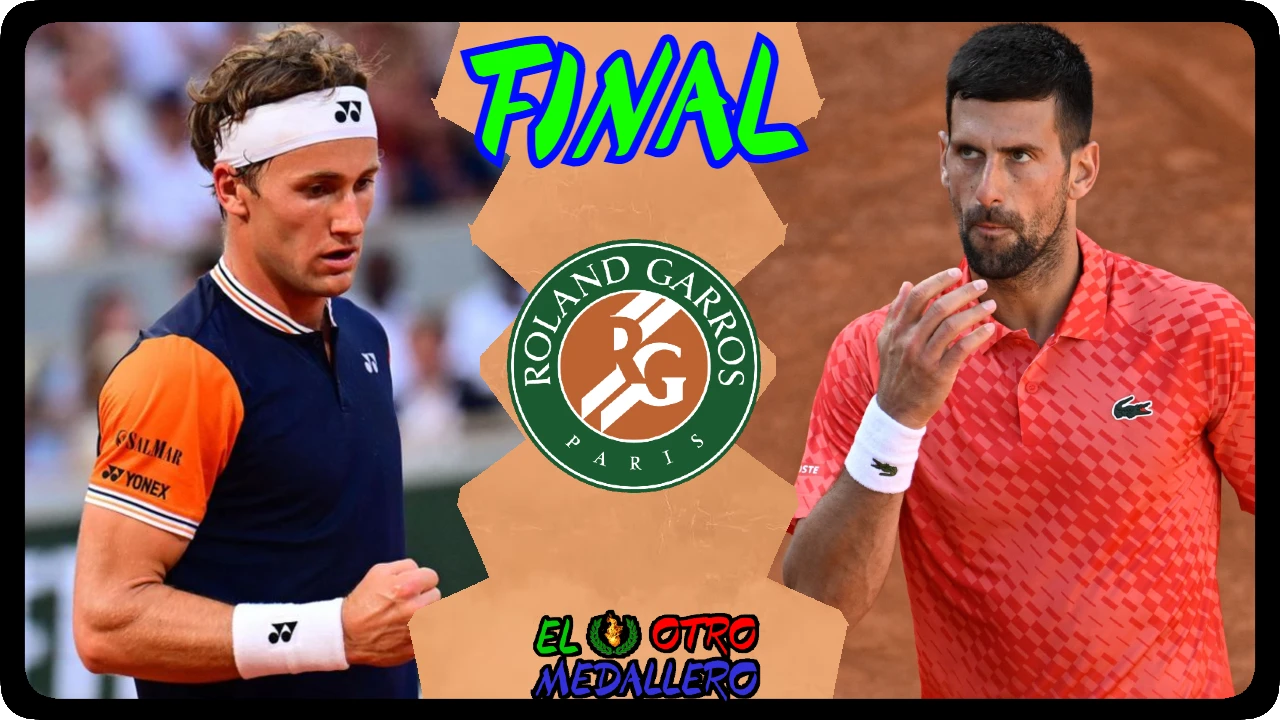 Resumen de la GRAN FINAL de Roland Garros 2023, Novak Djokovic, y Casper Ruud con más presión que nunca en este encuentro.