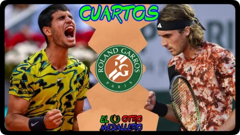 Carlos Alcaraz – Stefanos Tsisipas / Cuartos / Roland Garros 2023