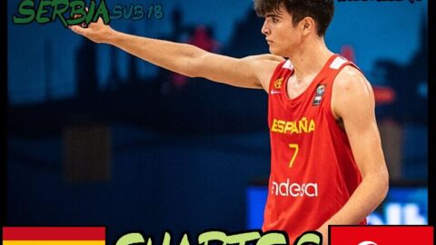 España VS Turquía Cuartos Eurobasket sub 18 Serbia 2023