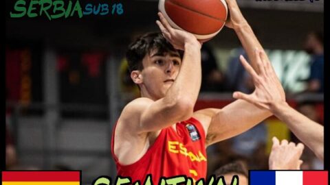 España VS Francia Semifinales Eurobasket sub 18 Serbia 2023
