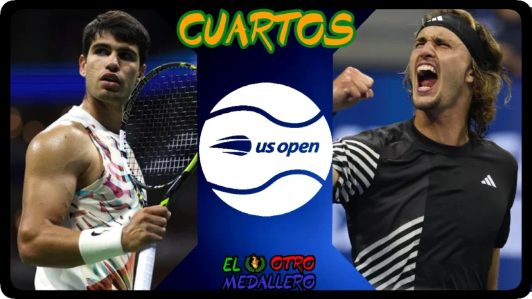 Video resumen del partidazo de los cuartos de final del US Open, con el número 1 del mundo, Alcaraz, frente al campeón olímpico, Zverev.