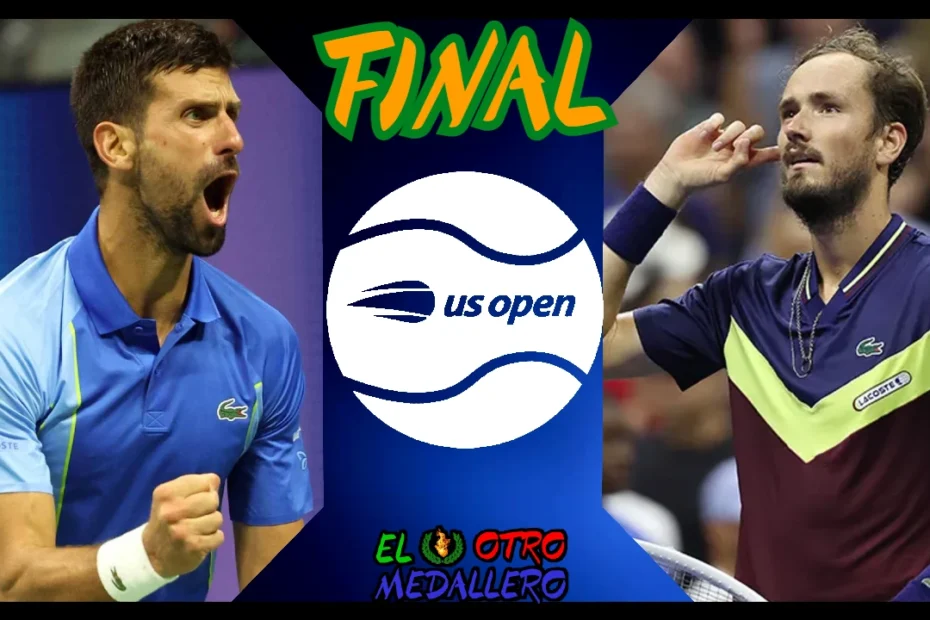 Video resumen de la GRAN FINAL del US Open 2023. Novak Djokovic para entrar en la historia con el 24º, y otra vez Medvedev delante para impedírselo.