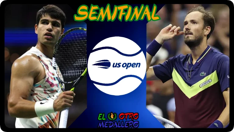 Video resumen del partidazo de los semifinales del US Open entre Alcaraz y Medvedev, los dos últimos ganadores frente a frente.