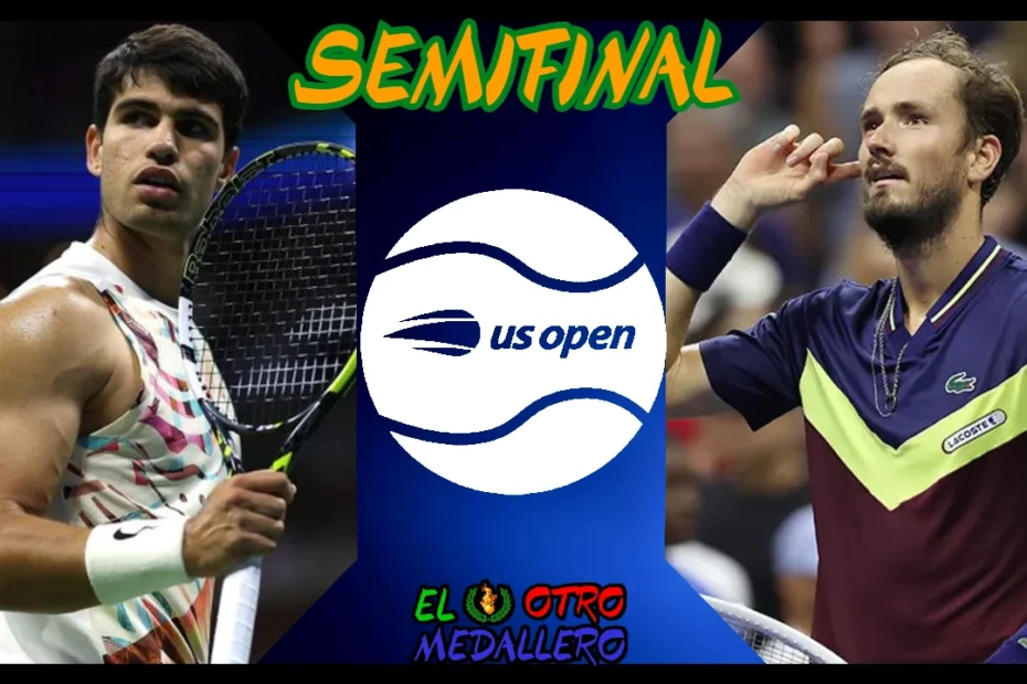 Video resumen del partidazo de los semifinales del US Open entre Alcaraz y Medvedev, los dos últimos ganadores frente a frente.