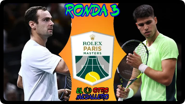 Resumen del debut de Carlos Alcaraz en el ATP 1000 de Paris frente a Roman Safiullin, el ruso que llega en el mejor momento de su carrera.