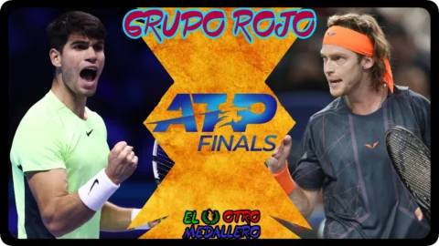 Carlos Alcaraz – Andrei Rublev / Grupo Rojo / ATP Finals Turin 2023