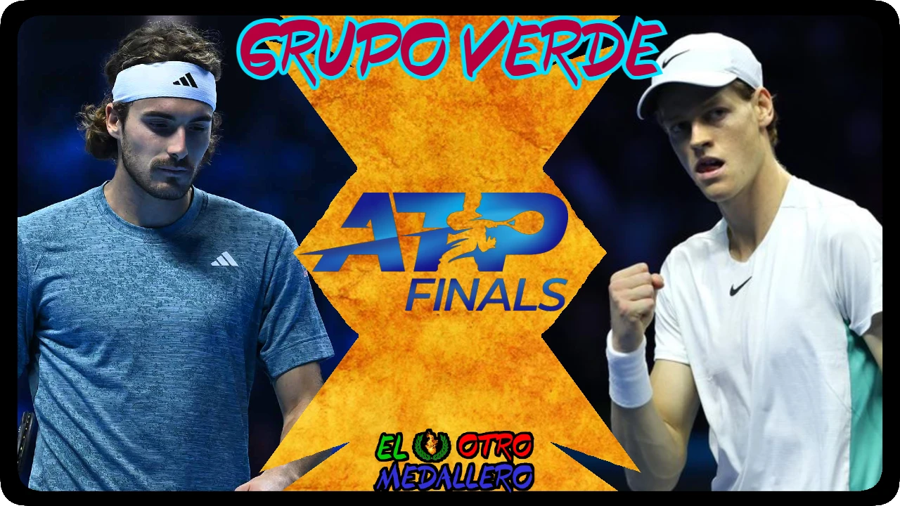 Resumen del primer partido del grupo verde de las ATP finals de Turín 2023 entre Jannik Sinner y Stefanos Tsisipas, comienza lo bueno.