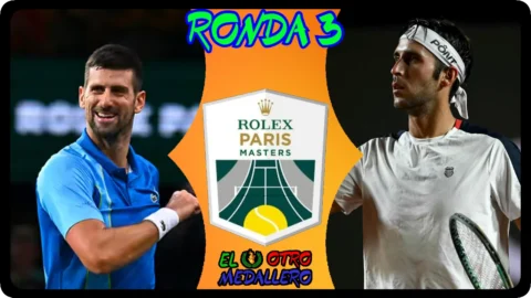 Novak Djokovic – Tomás Martín Etcheverry / Ronda de 32 / Master 1000 Paris 2023