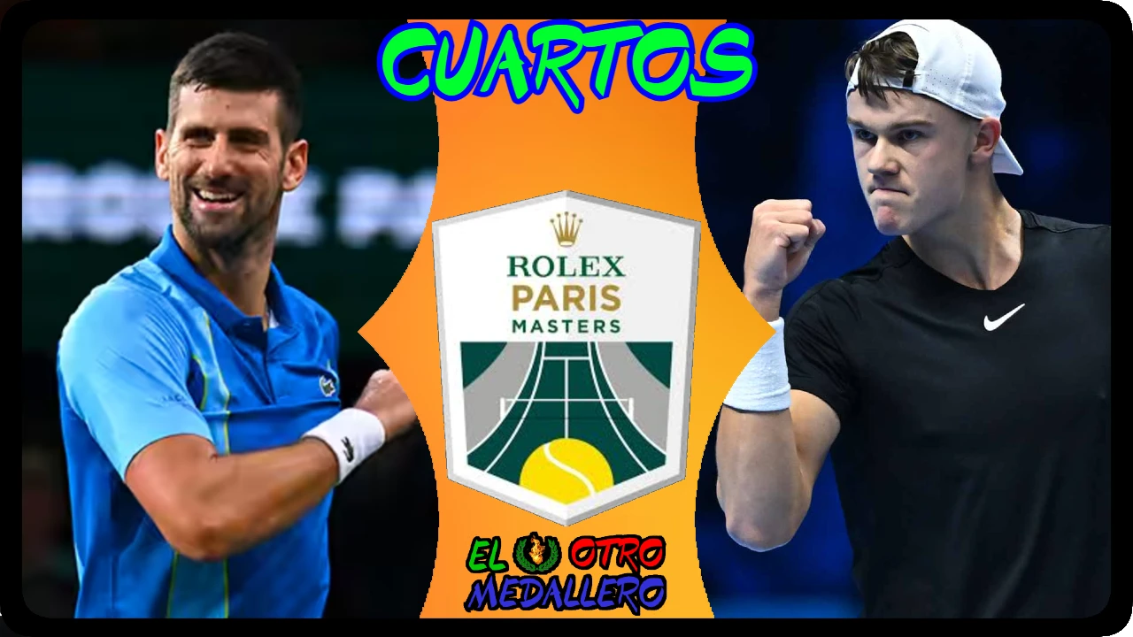Resumen del partido de cuartos de Novak Djokovic en el ATP 1000 de Paris frente al huracán Rune, para asegurar el nº1 del ranking mundial.