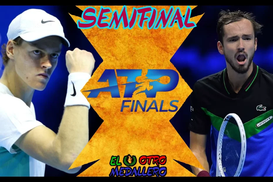 Resumen de las semifinales de las ATP finals de Turín con Medvedev y Sinner disputándose el primer puesto de finalista.