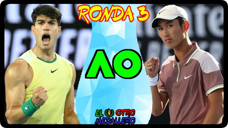 Resumen del tercer partido de Carlos Alcaraz en el Open de Australia 2024, frente al jovencísimo chino Juncheng Shang de tan solo 18 años.