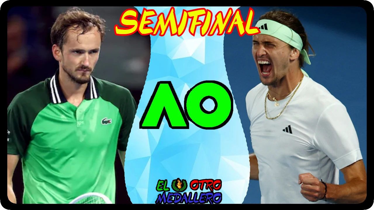 Resumen de las SEMIFINALES en el Open de Australia 2024, entre Daniil Medvedev y Alexander Zverev, máxima rivalidad sobre las pistas.