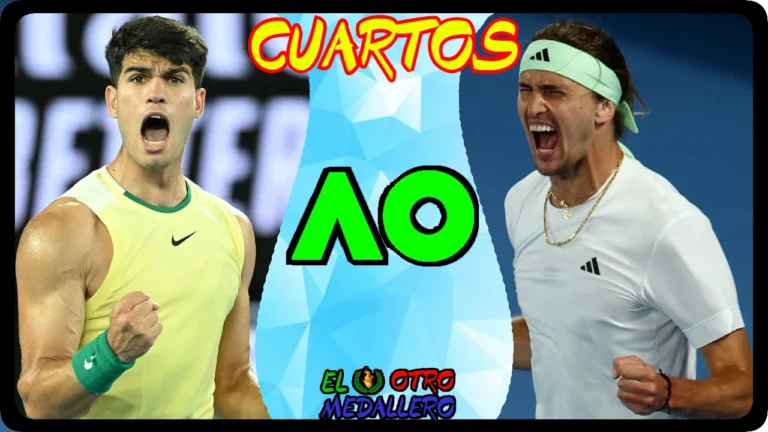 Resumen de los cuartos de final de Carlos Alcaraz en el Open de Australia 2024, frente al campeón olímpico, Alexander Zverev.