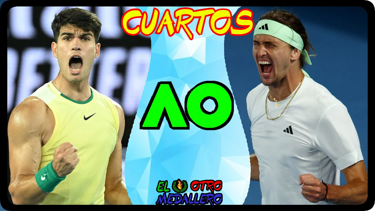 Resumen de los cuartos de final de Carlos Alcaraz en el Open de Australia 2024, frente al campeón olímpico, Alexander Zverev.