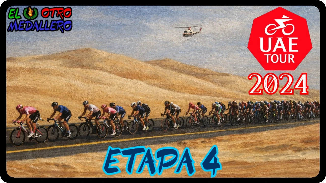 Resumen de la cuarta etapa del Tour UAE de 2024, con Adam Yates como gran favorito a la general y Pello Bilbao mejor opción española.