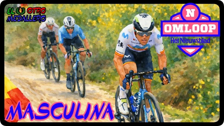 Resumen de la primera gran clásica de adoquines del año ciclista, la Omloop Het Nieuwsland con Visma y Wout van Aert como favoritos.