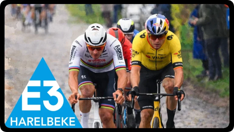 Resumen de la gran clásica belga, un E3 Harelbeke 2024 que va a significar el primer duelo de van Aert y van der Poel de esta temporada.