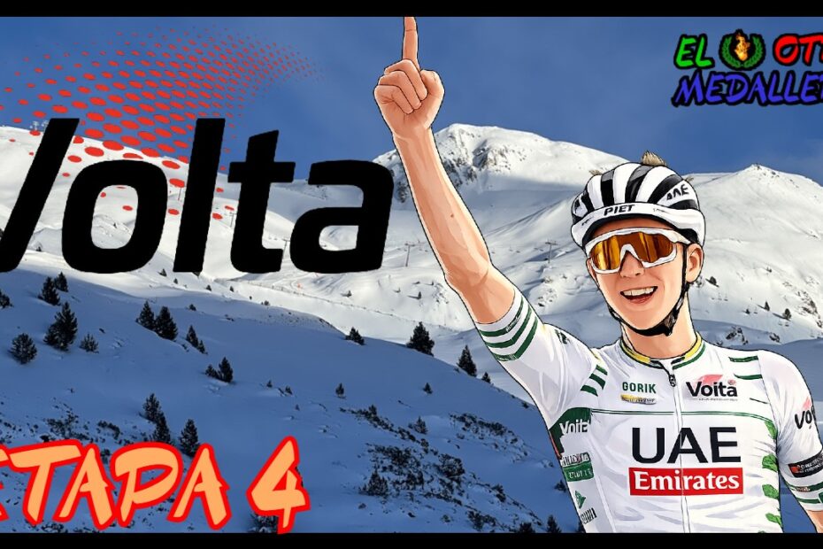 Resumen de la cuarta etapa de la Volta a Catalunya 2024, con Tadej Pogacar liderando la carrera y Mikel Landa a certificar el pódium.