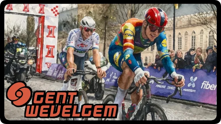 Resumen de la gran clásica belga, una Gante-Wevelgem masculina de 2024 que es la carreara más importante de un día tras los monumentos.