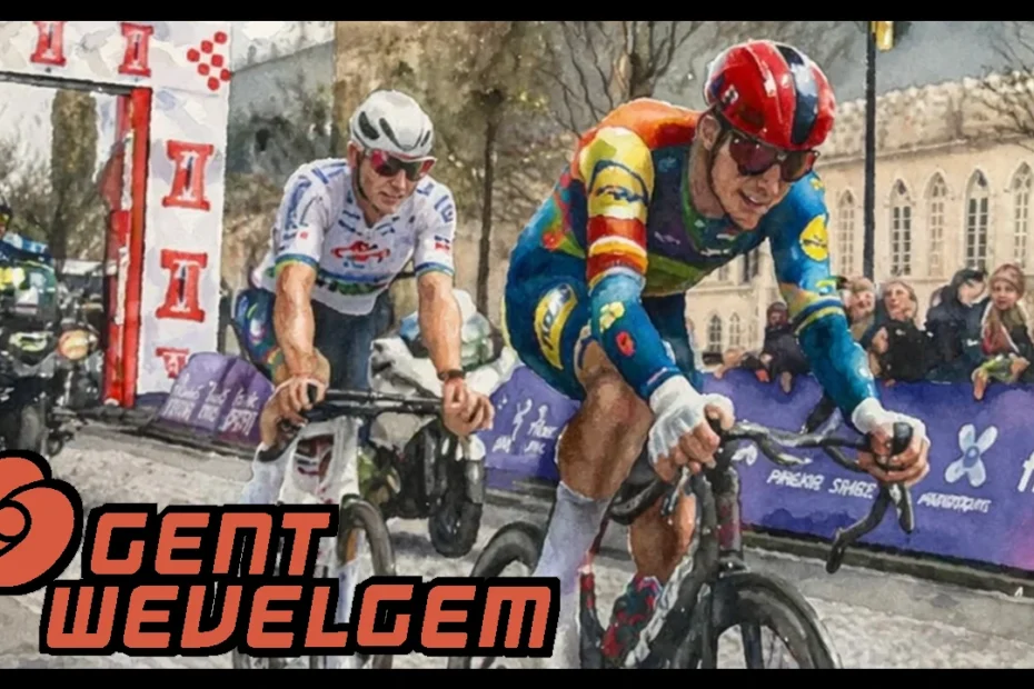 Resumen de la gran clásica belga, una Gante-Wevelgem masculina de 2024 que es la carreara más importante de un día tras los monumentos.