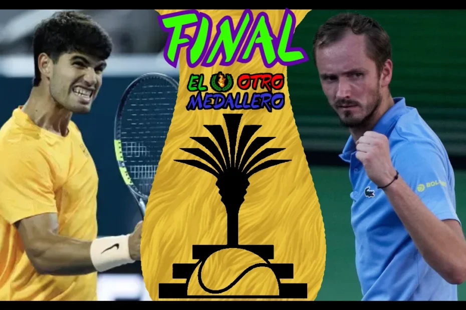 Resumen del partido de la GRAN FINAL del ATP 1000 de Indian Wells entre Carlos Alcaraz y Daniil Medvedev para reeditar la de 2023.