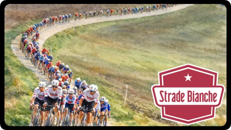 Resumen de la gran clásica del sterrato, el llamado sexto monumento, una Strade Bianche con Tadej Pogacar como gran favorito.