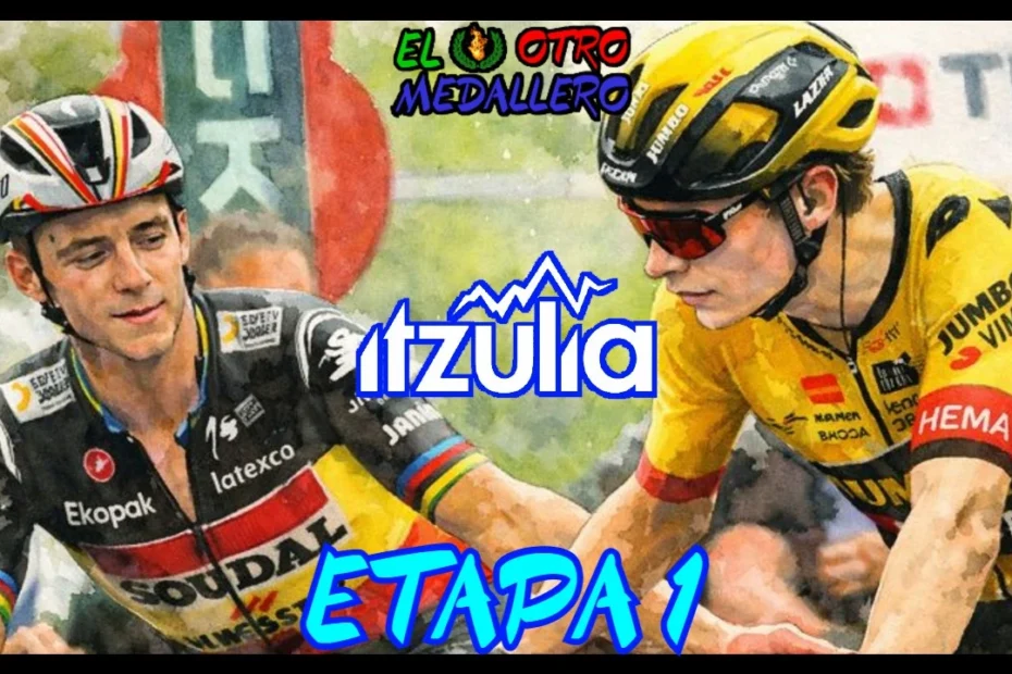 Resumen de la primera etapa de la Itzulia 2024, con Jonas Vingegaard comandando una participación propia del Tour de Francia.