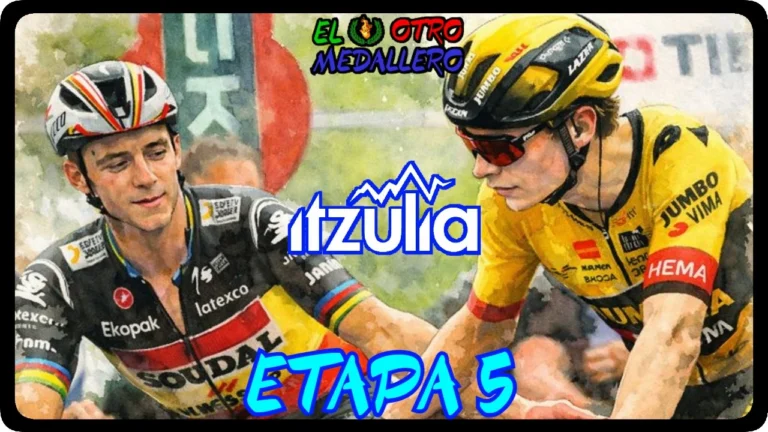 Resumen de la quinta etapa de la Itzulia 2024, ya sin Remco Evenepoel, Primoz Roglic ni Jonas Vingegaard en la carrera.