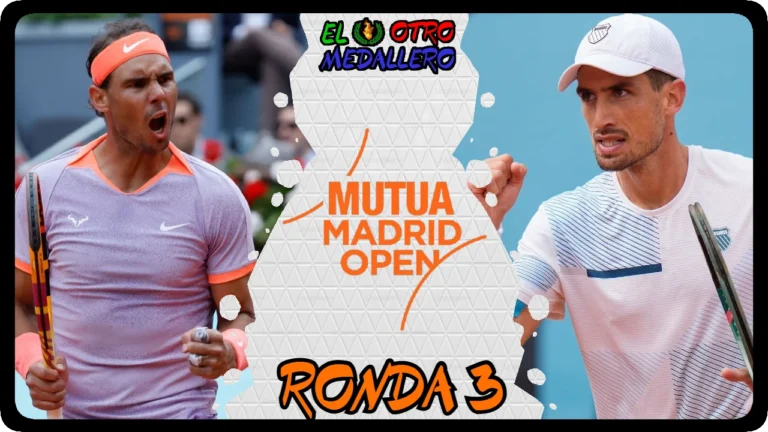 Resumen del partido de la tercera ronda del Master 1000 de Madrid 2024, con Rafa Nadal buscando la victoria ante Pedro Cachín.