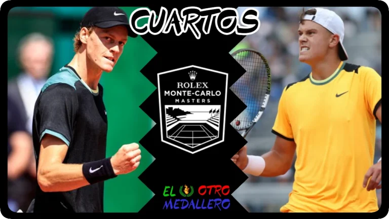 Resumen del partido de los cuartos del Master 1000 de Montecarlo 2024, Jannik Sinner y Holger Rune demostrando que el futuro ya está aquí.