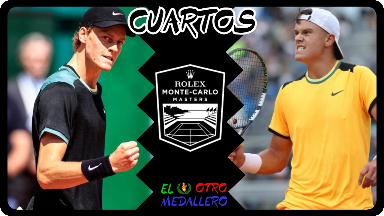 Resumen del partido de los cuartos del Master 1000 de Montecarlo 2024, Jannik Sinner y Holger Rune demostrando que el futuro ya está aquí.