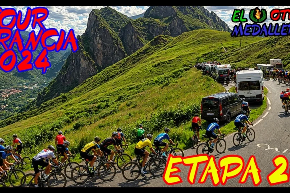 Resumen de la vigésima etapa del Tour de Francia de 2024, con la última etapa de gran montaña y varios maijots y el pódium en juego.