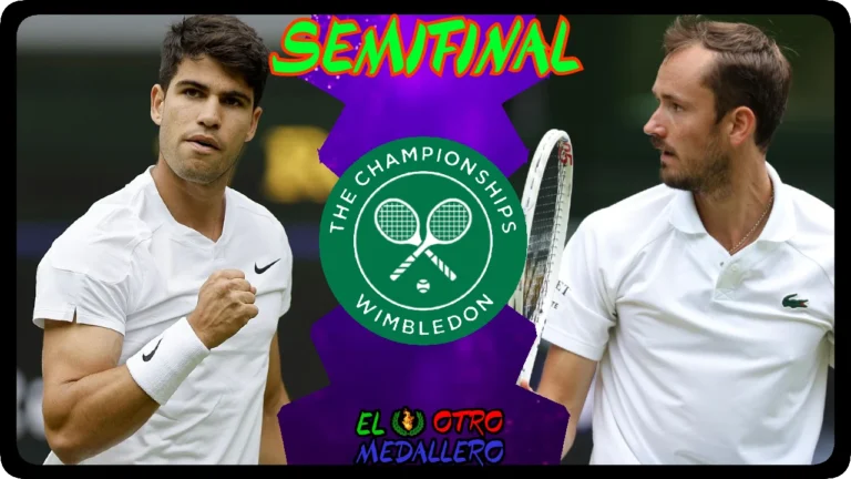 Resumen de las semifinales del Wimbledon 2024, con Carlos Alcaraz y Daniil Medvedev reeditando la semifinal que ya vivimos en 2023.