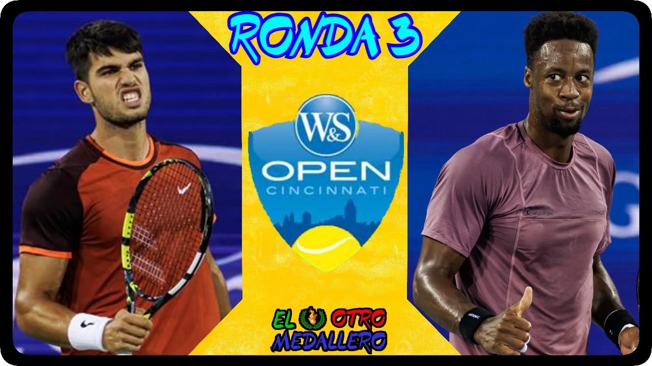 Resumen del debut de Carlos Alcaraz en el Master 1000 de Cincinnati 2024, buscando empezar de la mejor forma contra Gael Monfils.