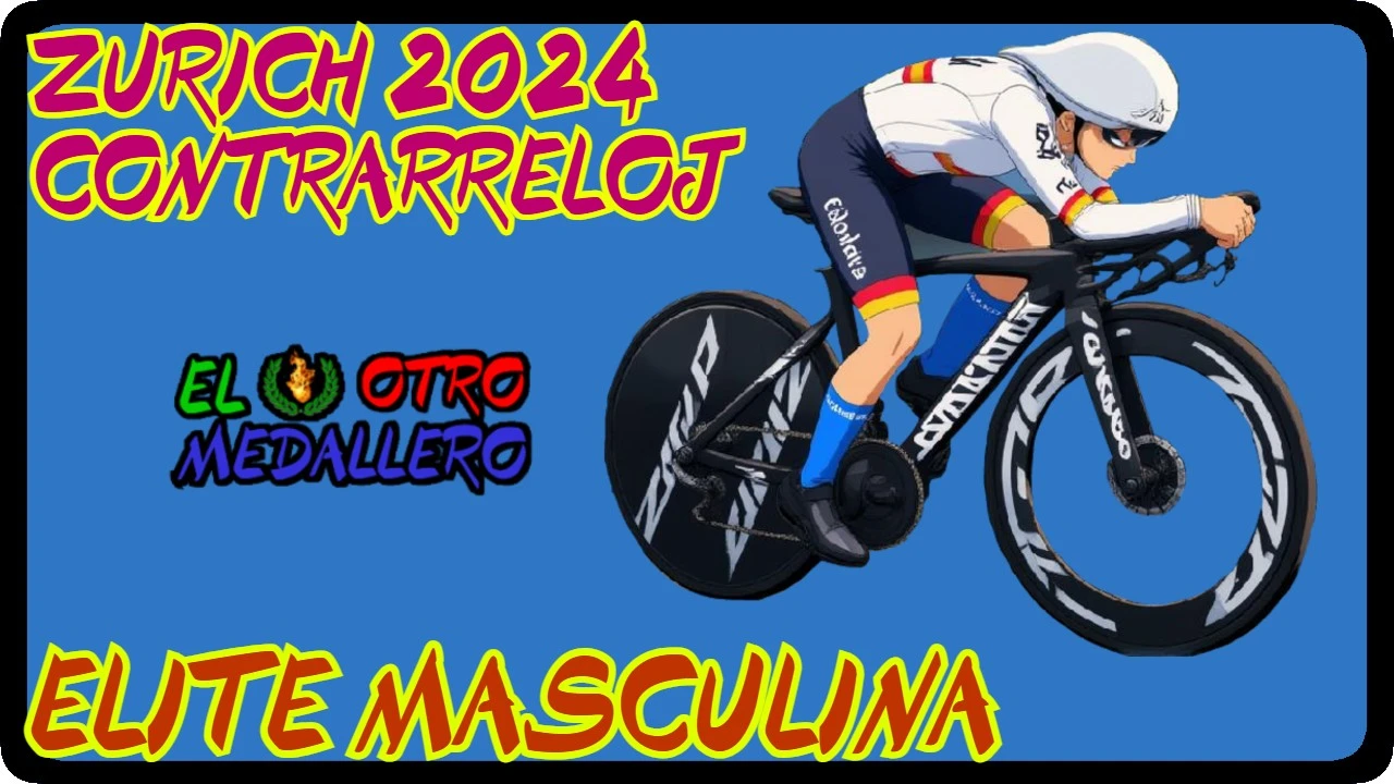 Resumen de la contrarreloj de la carrera élite masculina disputada en el mundial de Zúrich de 2024, con Remco Evenepoel como gran favorito.