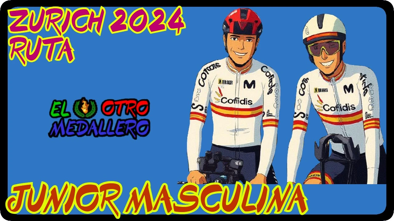 Resumen de la prueba en ruta de la carrera junior masculina disputada en el mundial de Zúrich de 2024, con opciones para España.