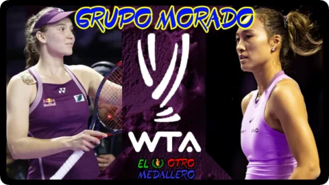 Elena Rybakina – Qinwen Zheng / Grupo Morado / WTA Finals 2024
