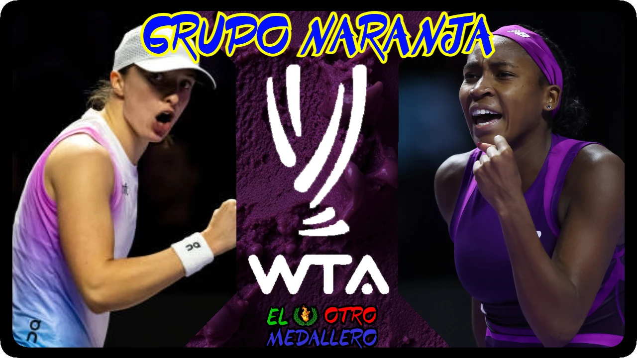 Resumen de esta segunda jornada del grupo naranja de las WTA Finals 2024, con Iga Swiatek y Coco gauff por el liderato del grupo.