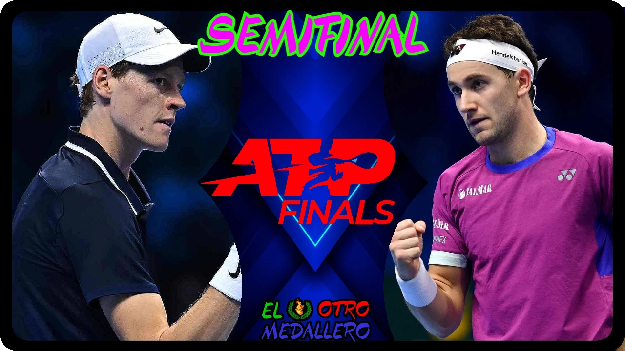 Resumen de las semifinales de las ATP Finals de Turín 2024 con Jannik Sinner y Casper Ruud luchando por estar en la GRAN FINAL.