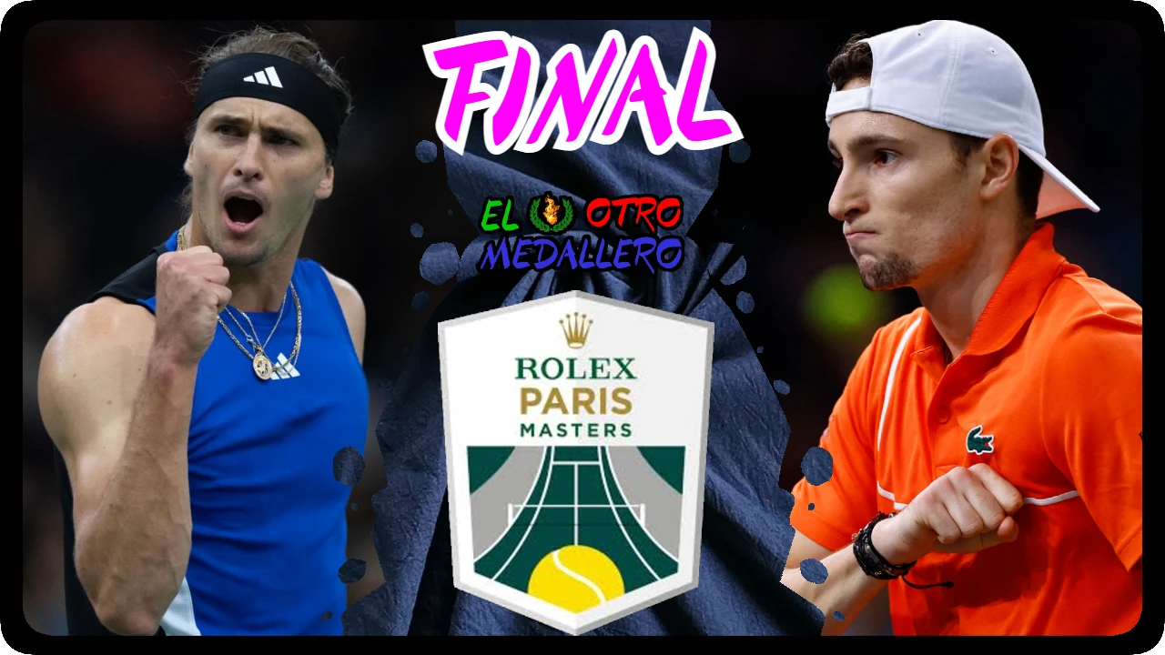 Resumen de las GRAN FINAL de este Master 1000 de París 2024, Alexander Zverev y Ugo Humbert disputándose el ansiado título.