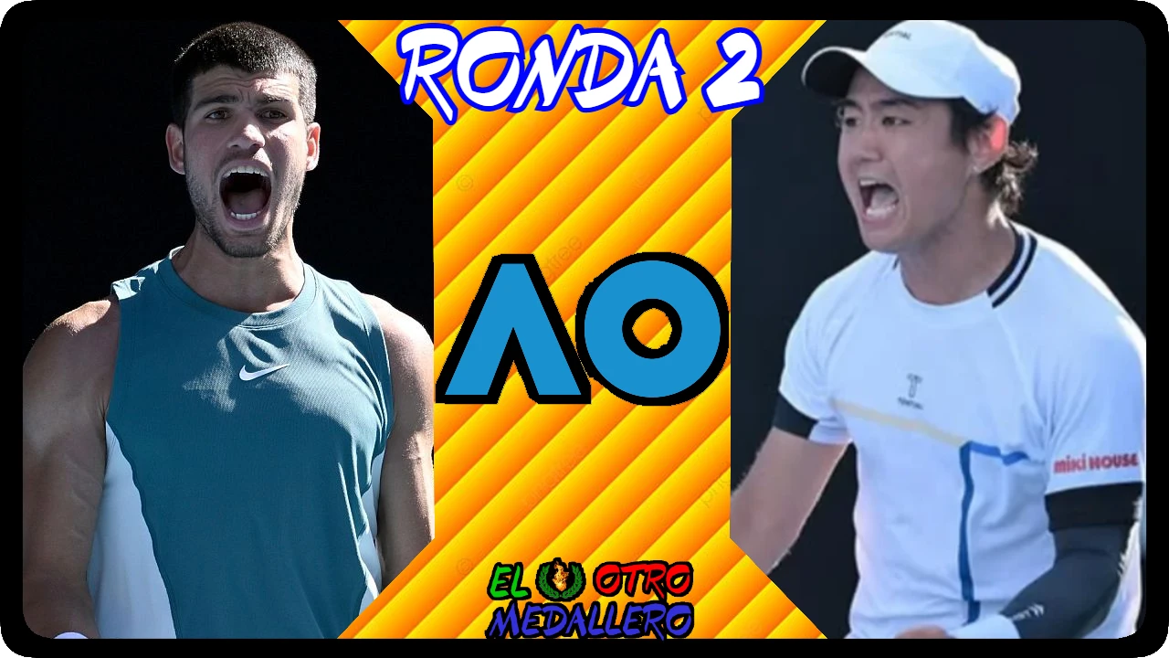 Resumen del segundo partido de Carlos Alcaraz en este Open de Australia, contra Yoshihito NIshioka para seguir mejorando la forma.