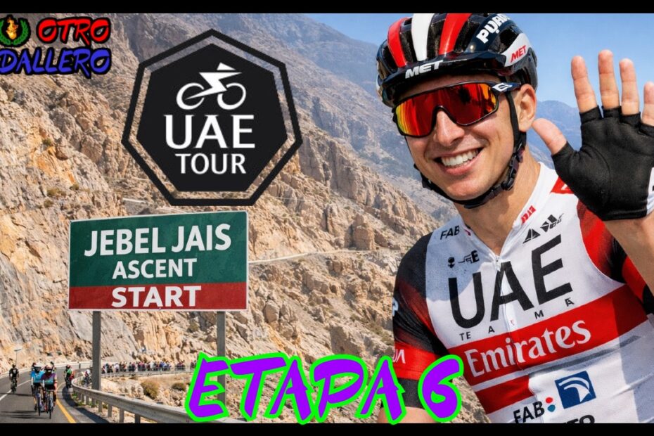 Resumen de la sexta etapa del Tour UAE de 2025, con la última etapa llana de la carrera a la espera de la batalla de mañana.