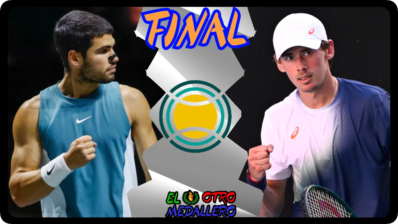 Resumen de la GRAN FINAL del ATP 500 de Rotterdam 2025, con Carlos Alcaraz y Alex de Miñaur buscando este nuevo título para sus vitrinas.