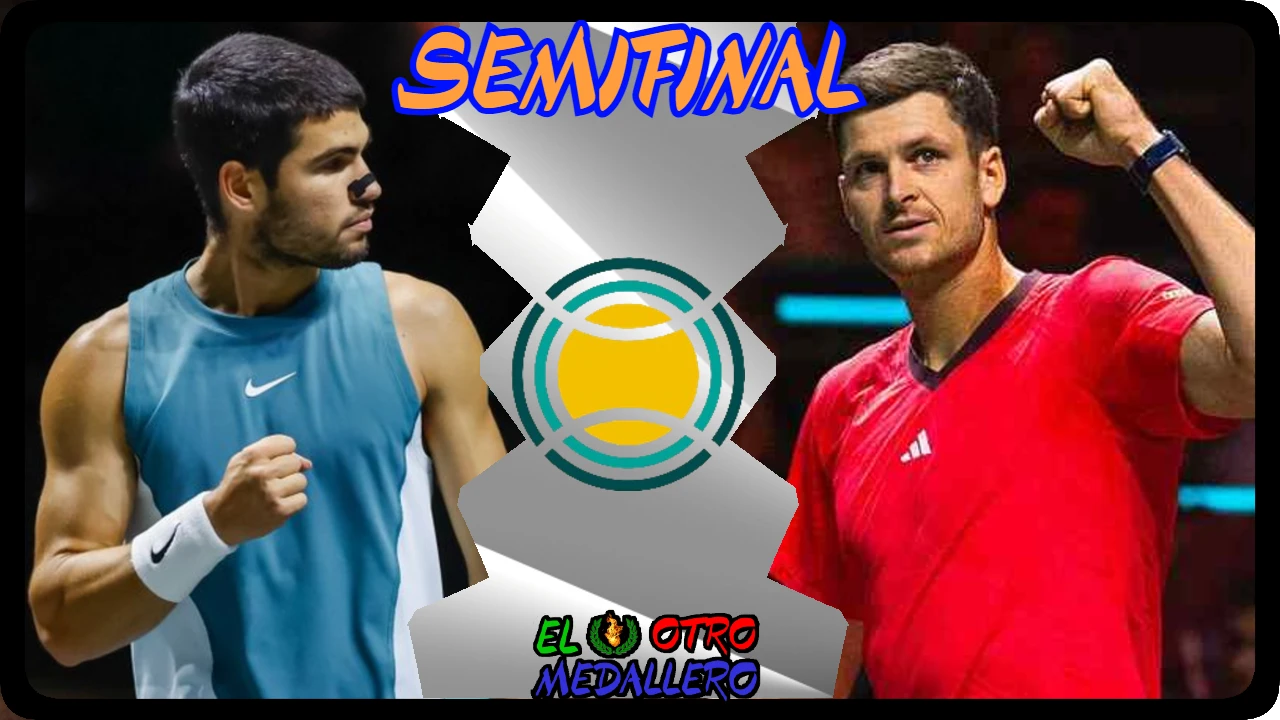 Resumen de las semifinales de Carlos Alcaraz en el ATP 500 de Rotterdam 2025, contra Hubert Hurkacz, el cañonero polaco.