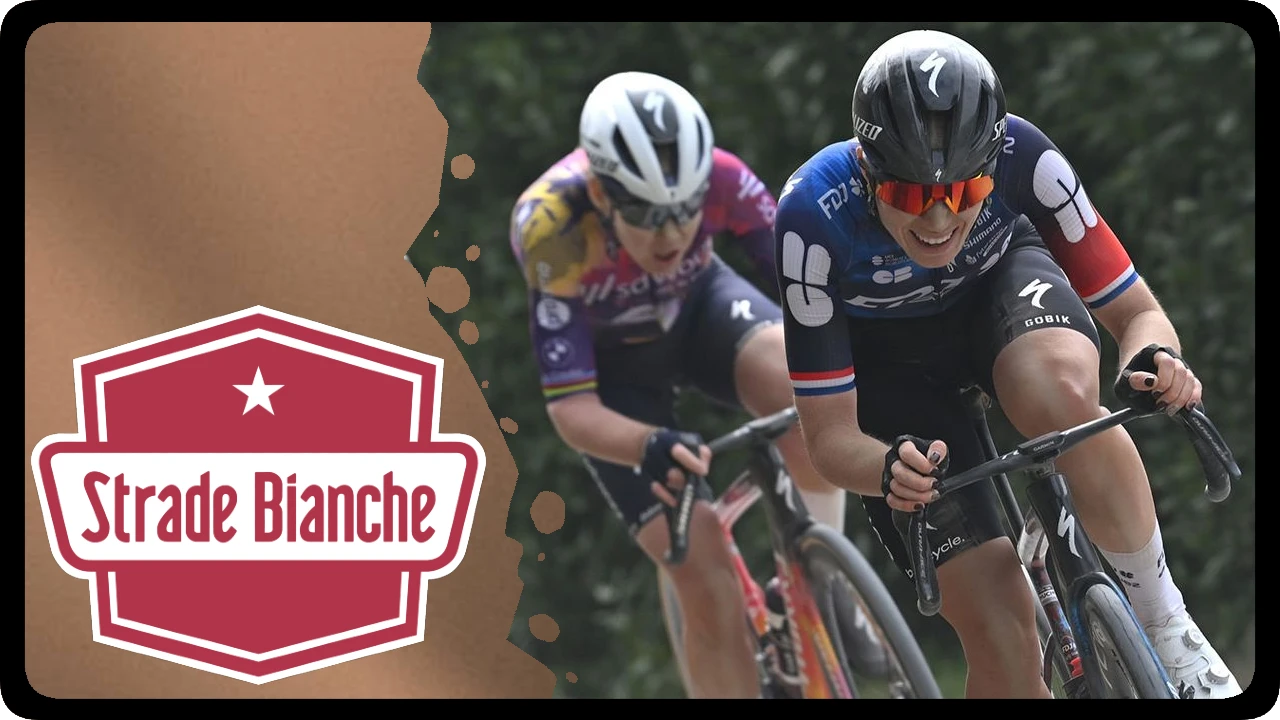 DEMI VOLLERING PUCK PIETERSE ANNA VAN DER BREGGEN PAULINE FERRAND-PRÉVOT TERRENO ROMPEPIERNAS STRADE BIANCHE FEMENINA CLÁSICAS UCI 2025 SENIOR FEMENINO